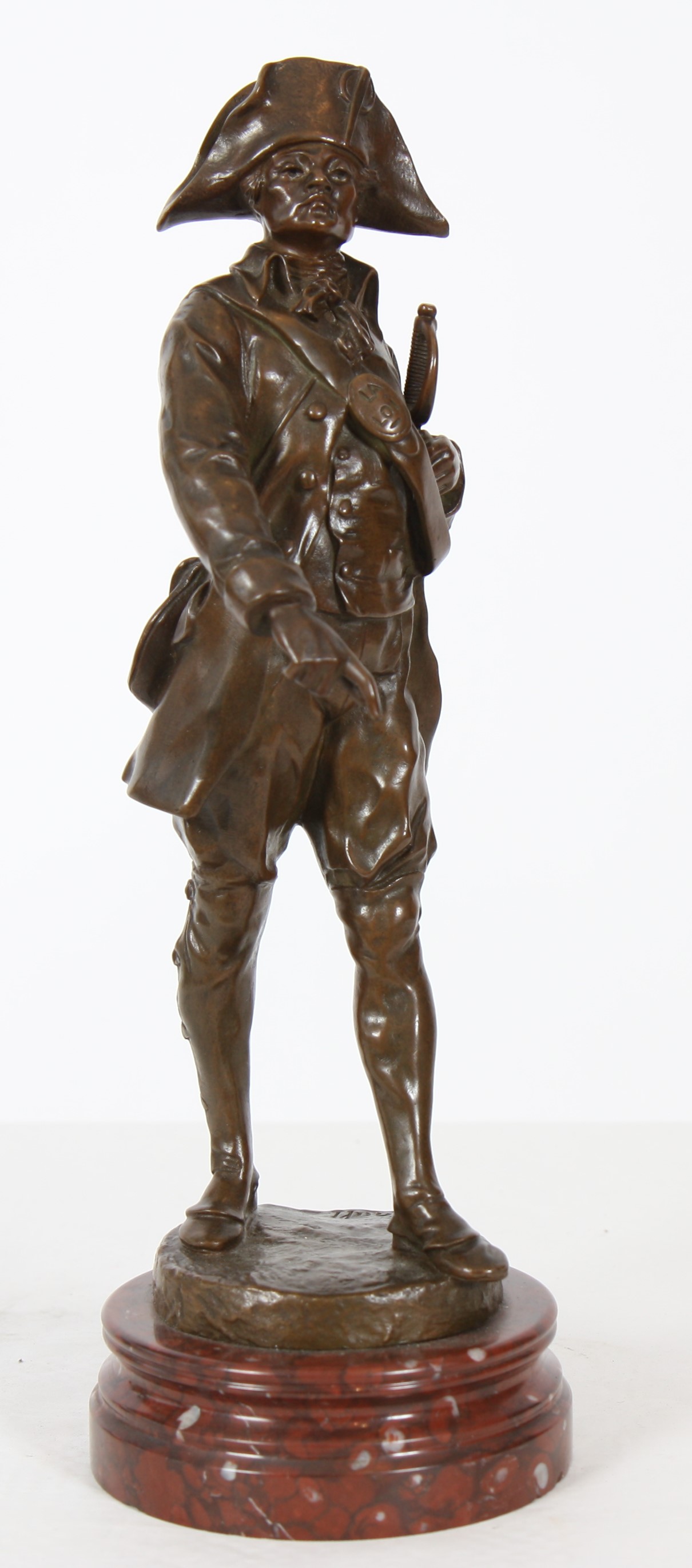 BRONZE "LE GARDE CHASSE" DE EMILE LOUIS PICAULT (1833-1915) Bronze à patine marron [...]