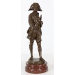 BRONZE "LE GARDE CHASSE" DE EMILE LOUIS PICAULT (1833-1915) Bronze à patine marron [...]