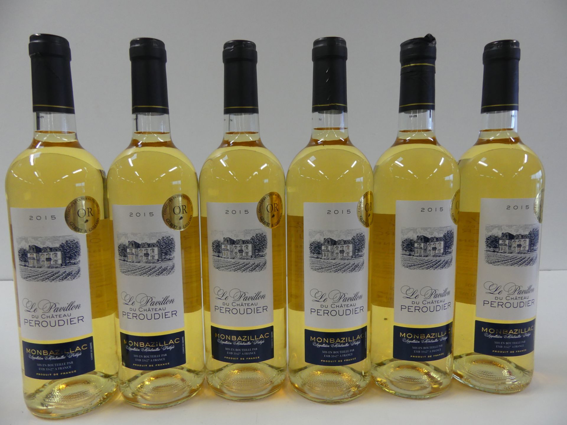 6 Liquoreux Monbazillac Château Péroudier Le Pavillon du Château Médaille d'Or 2015 -