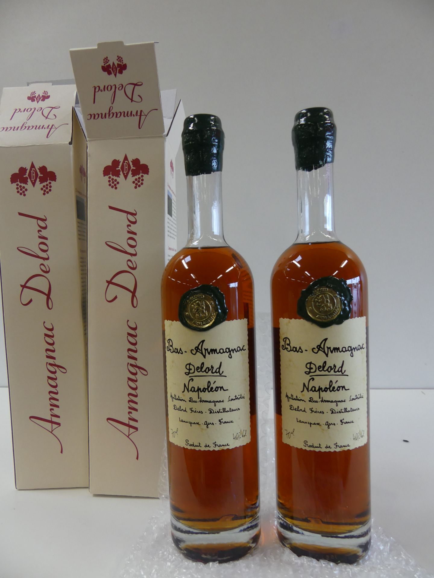 2 Coffrets de Bas Armagnac Delord Napoléon 70 cl 40 % vol. -