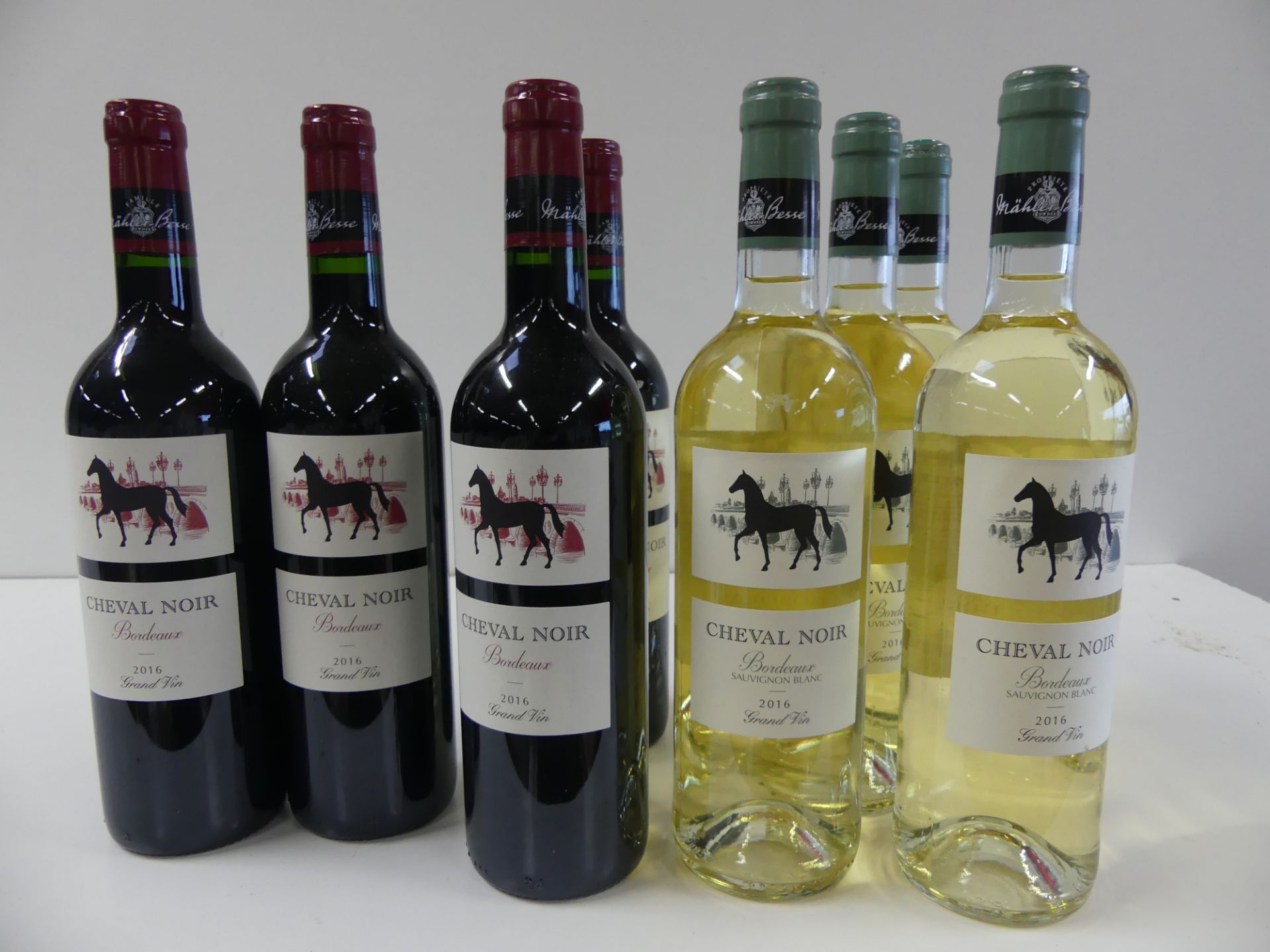 8 BTLES : 4 Cheval Noir Bordeaux Rouge Propriété Mahler Besse 2016 ; 4 Cheval Noir [...]