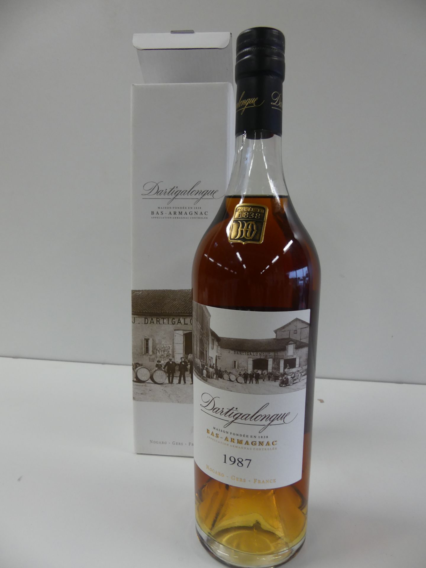 1 Coffret d'1 Bas Armagnac Dartigalongue 1987 70 cl 40 % vol. -