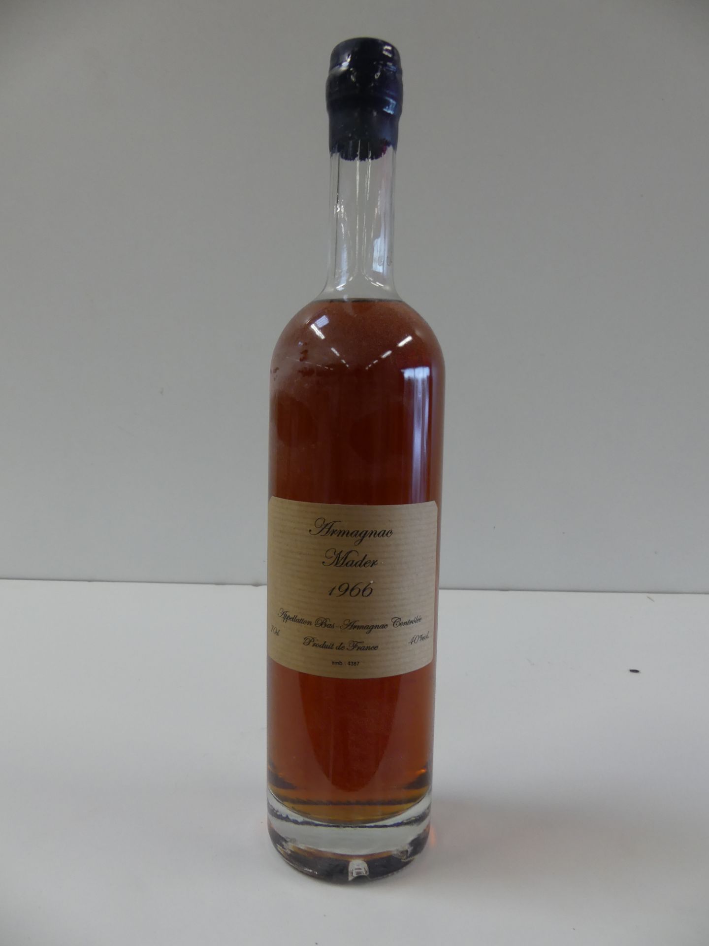 1 Flacon Bas Armagnac Domaine Mader 1966 -