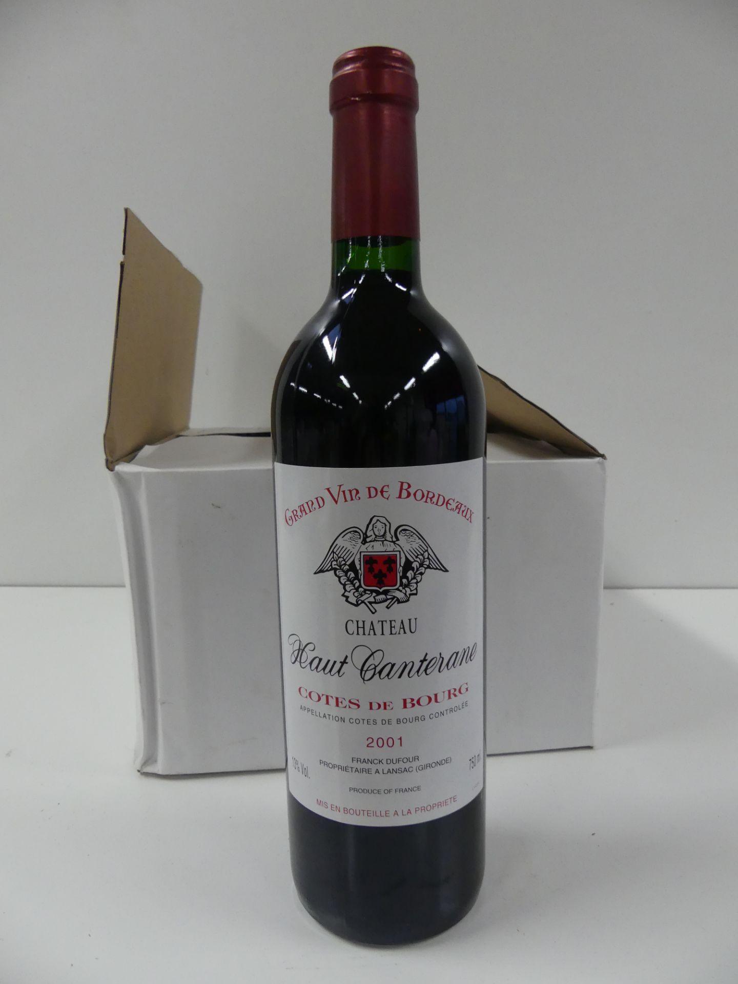 6 Château Haut Canterane Côtes de Bourg Franck Dufour Récoltant 2001 -