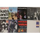 KATRINA & THE WAVES - Sunny collection of 5 x LPs, 10 x 12"/EPs and 9 x 7".