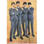 BEATLES 60s POSTER/SGT PEPPER'S - To include an original poster of the group printed in the 1960s
