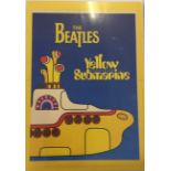 BEATLES YELLOW SUBMARINE SONGTRACK POSTER AND DISPLAY BOARD - 1999 Subafilm poster in excellent