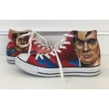 CUSTOM CONVERSE TRAINERS SIGNED BEN AFFL