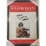 SNOWDON - a framed promotional poster fo