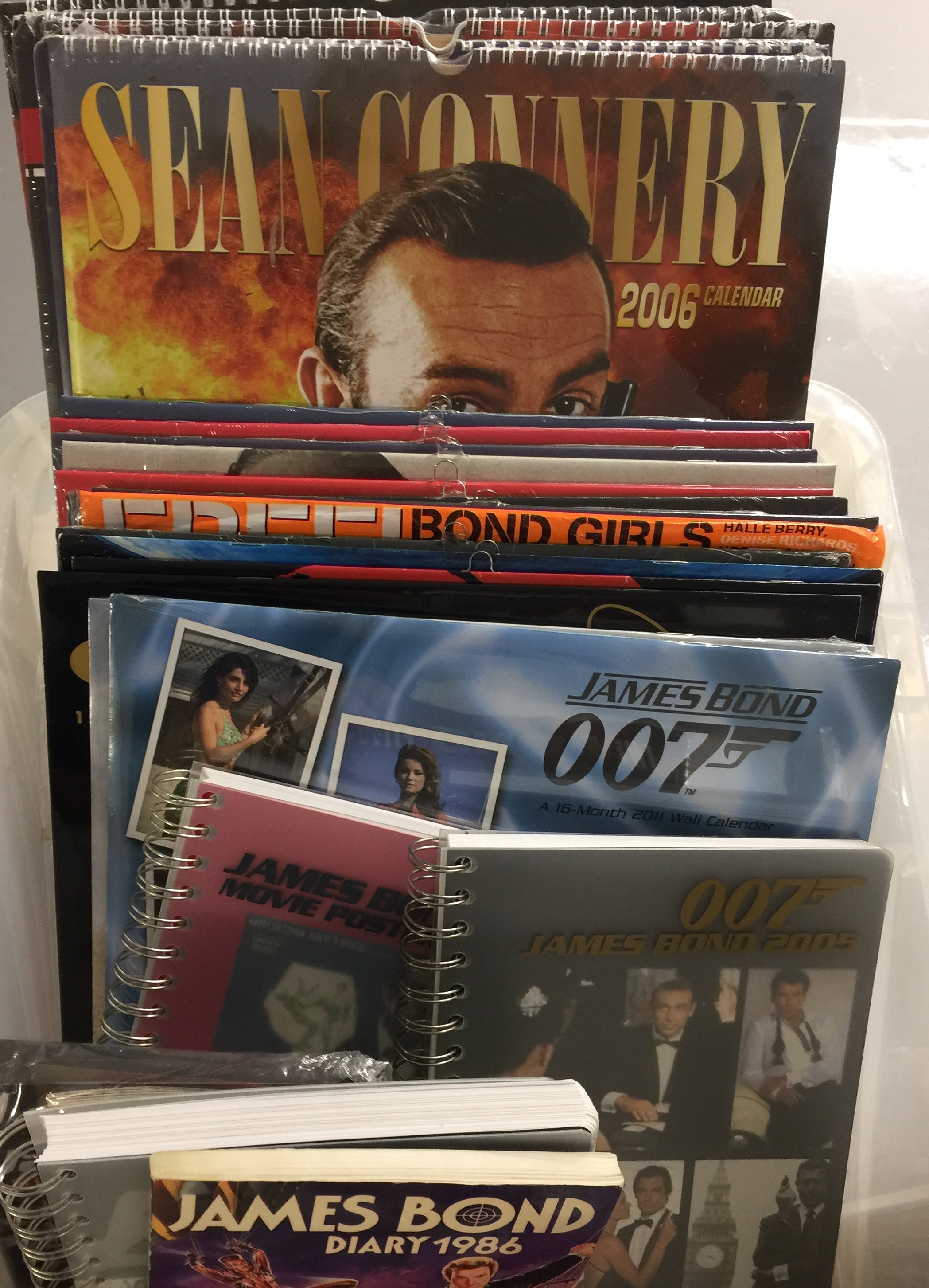 BOND CALENDARS AND DIARIES - Lot to cont