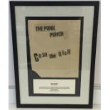 SEX PISTOLS ORIGINAL POSTER JAMIE REID SIGNED - An original piece of cut n paste art from 1978,