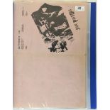 SEX PISTOLS GLITTERBEST PRESS CUTTING BINDER - A binder containing 8x sides of the 1977 Glitterbest