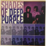 DEEP PURPLE 1968 PROMO DISPLAY - an original 1968 12" print of a variant of the 'Shades' album