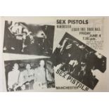SEX PISTOLS MANCHESTER POSTER - An original poster for the fabled June 4th concert at Lesser Free