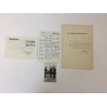 THIRD REICH CORRESPONDENCE - GORING SIGNED - Lot to include 4 pieces of signed Third Reich