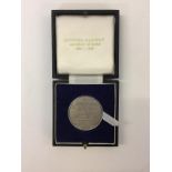 FFESTINIOG RAILWAY CENTENARY MEDALLION - A boxed 1963 silver medallion made to celebrate the