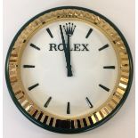 ROLEX WALL CLOCK WIMBLEDON - A genuine Rolex wall clock as used at Wimbledon.