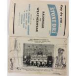 MANCHESTER CITY PROGRAMME LS LOWRY SKETCH - A 1967 Manchester City football programme with a sketch