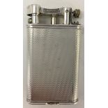 SILVER DUNHILL LIGHTER - A George V art deco hallmarked silver Dunhill pocket lighter.