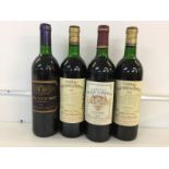 MIXED FRENCH REDS - 4 bottles of French