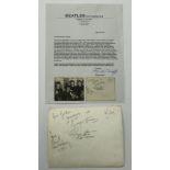 BEATLES & PETE BEST AUTOGRAPHS. Extremel