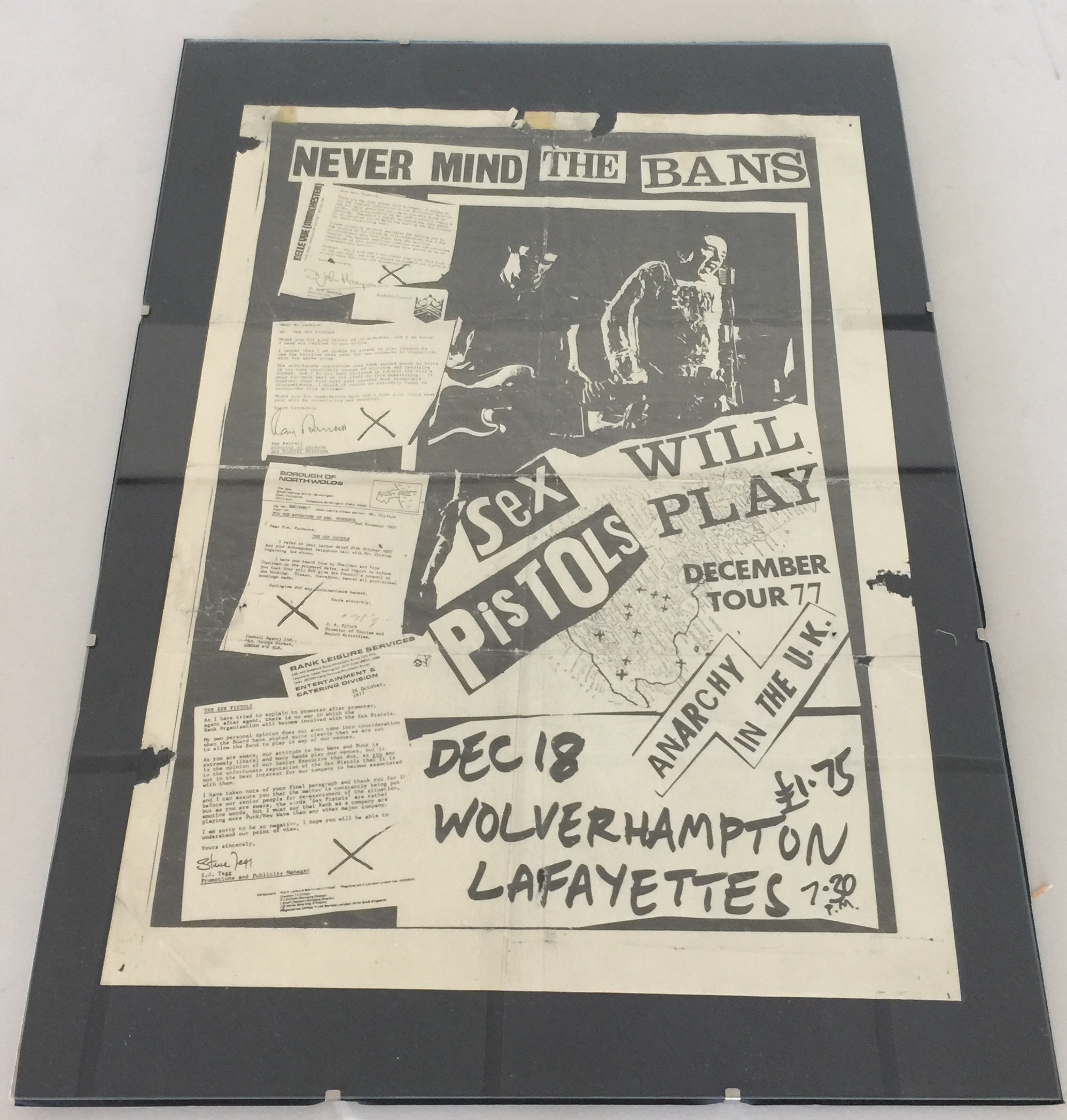 SEX PISTOLS WOLVERHAMPTON POSTER.