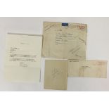 ELVIS CORRESPONDENCE/VERNON PRESLEY SIGNED.