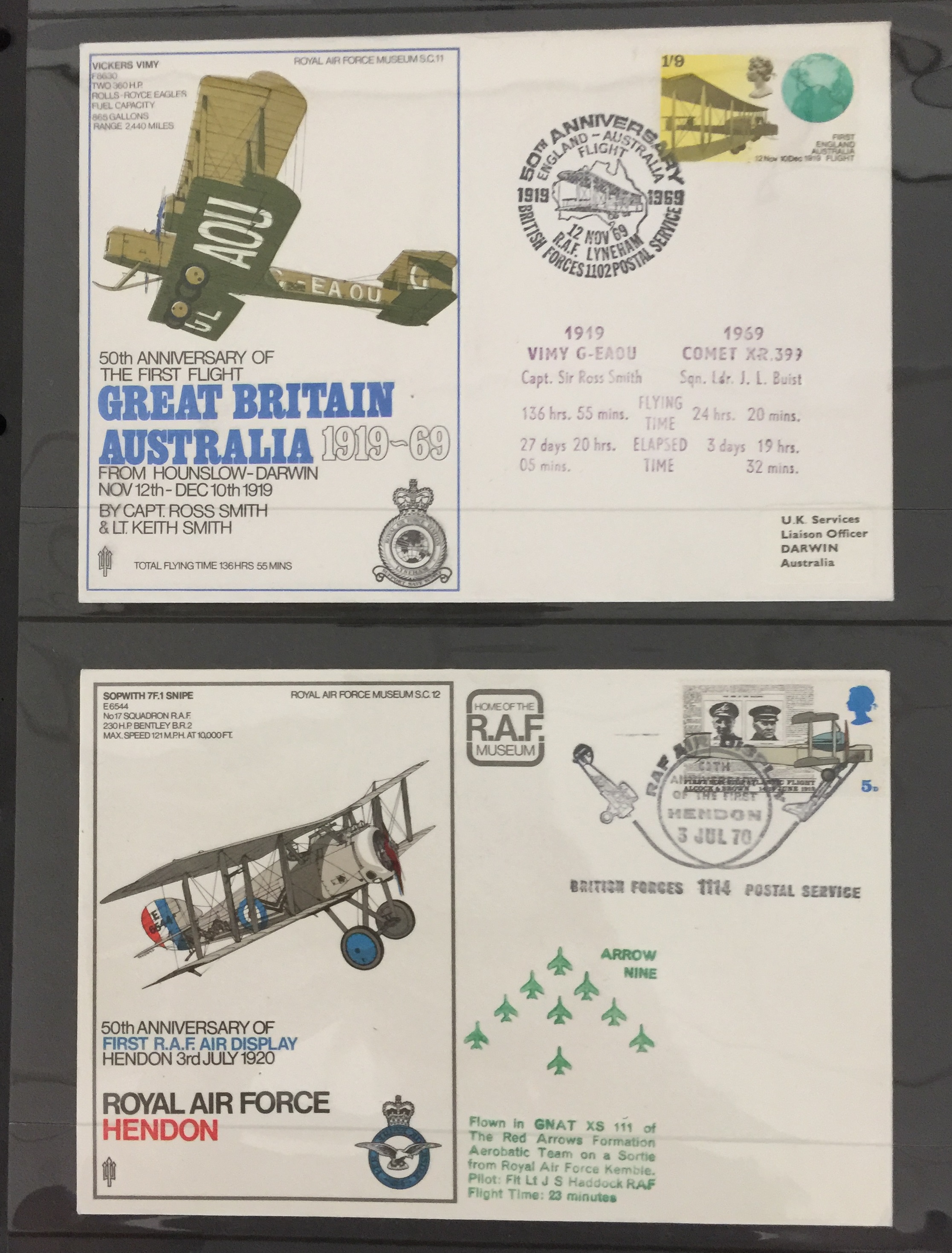 RAF MUSEUM COVERS INC BILL MILLIN/RICHARD TODD. Approx 97 covers, some first day and some signed. - Image 3 of 9
