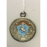 ASTON VILLA SILVER MEDAL. A boxed silver medal, circa 1960s.