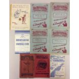 ASTON VILLA. Nine programmes between 1935-39.