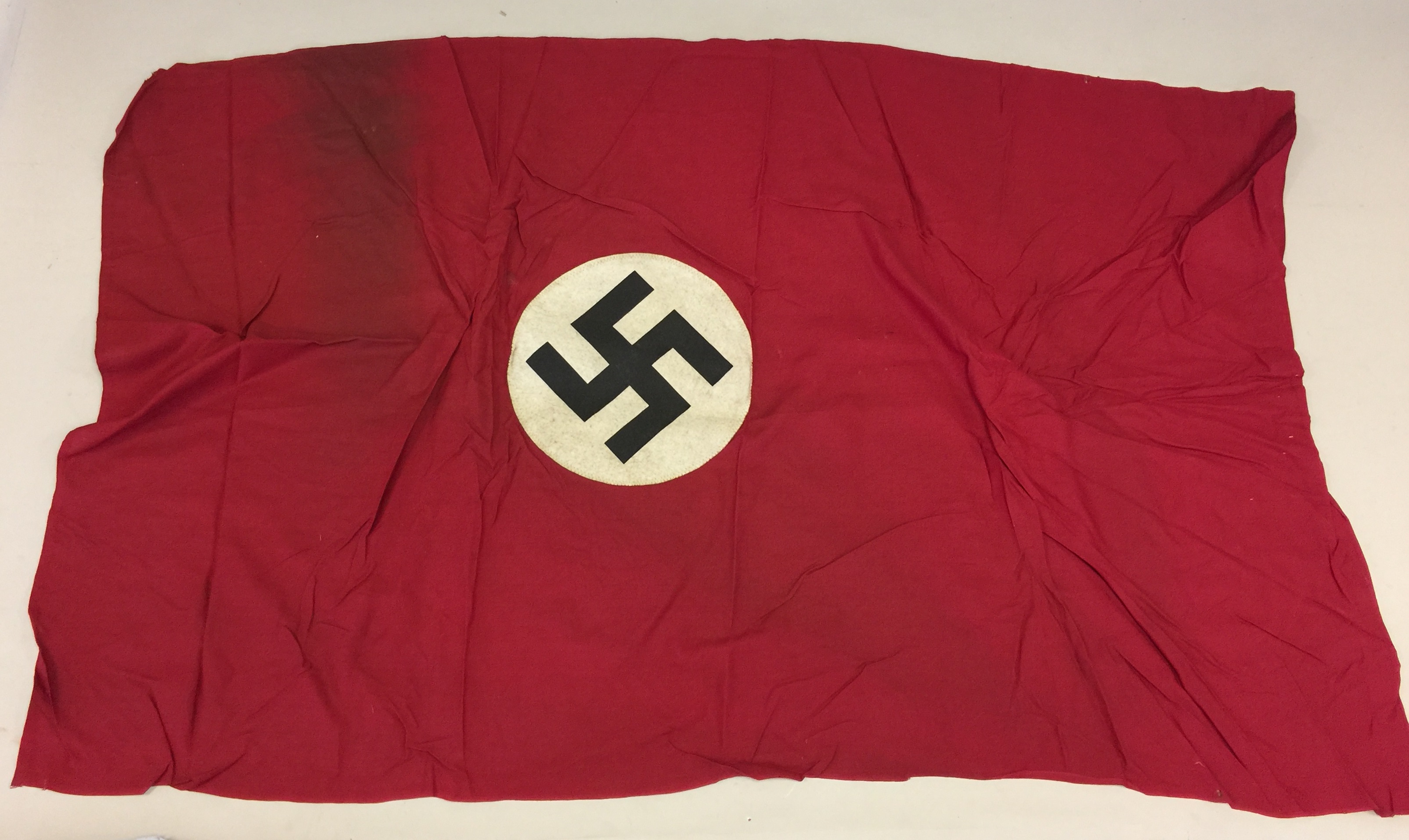 THIRD REICH FLAGS AND PENNANTS. 9 pieces to include flags, patches, armbands, and pennants. - Image 3 of 3