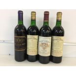 MIXED FRENCH REDS - 4 bottles of French red wine to include a Chateau Lilian Ladouys Saint Estèphe