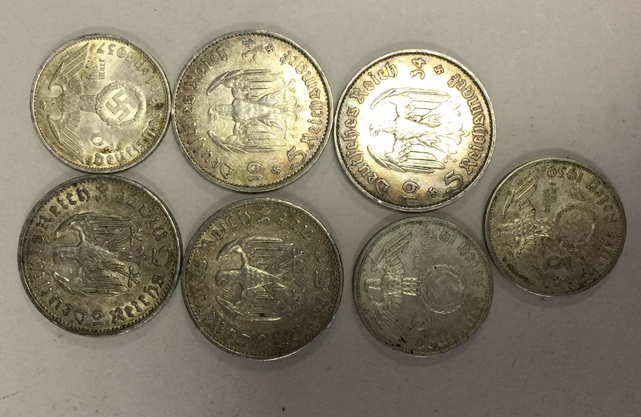 THIRD REICH ERA COINS. - Image 2 of 3