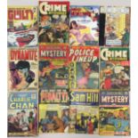 CRIME PULPS - JUSTICE TRAPS THE GUILTY/CHARLIE CHAN/JOHNNY DYNAMITE.