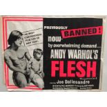 WARHOL FLESH POSTER UK.