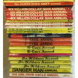 SIX MILLION DOLLAR MAN / ASSORTED TV ANNUALS.