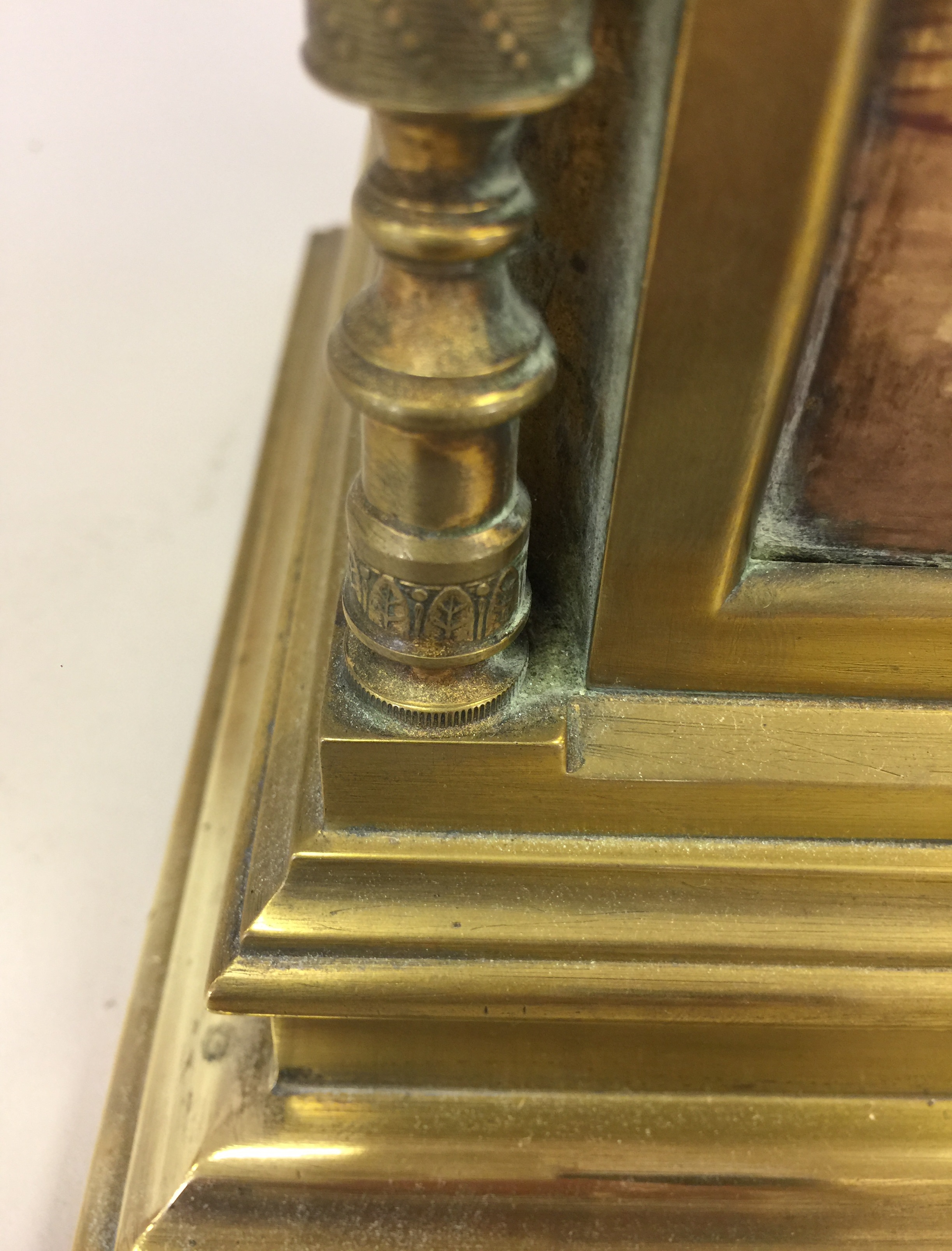 FRENCH BRASS CLOCK H DESPREZ. - Image 6 of 9