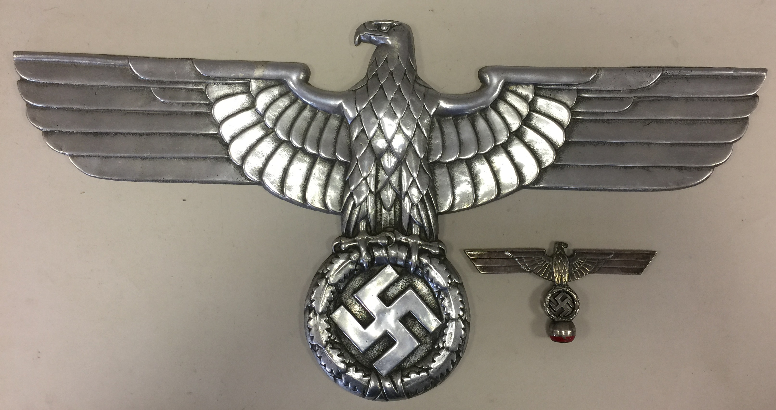 THIRD REICH. Two examples of the Reichsadler.