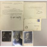 THIRD REICH ERA AUTOGRAPHS - NEURATH / SEYSS-INQUART.