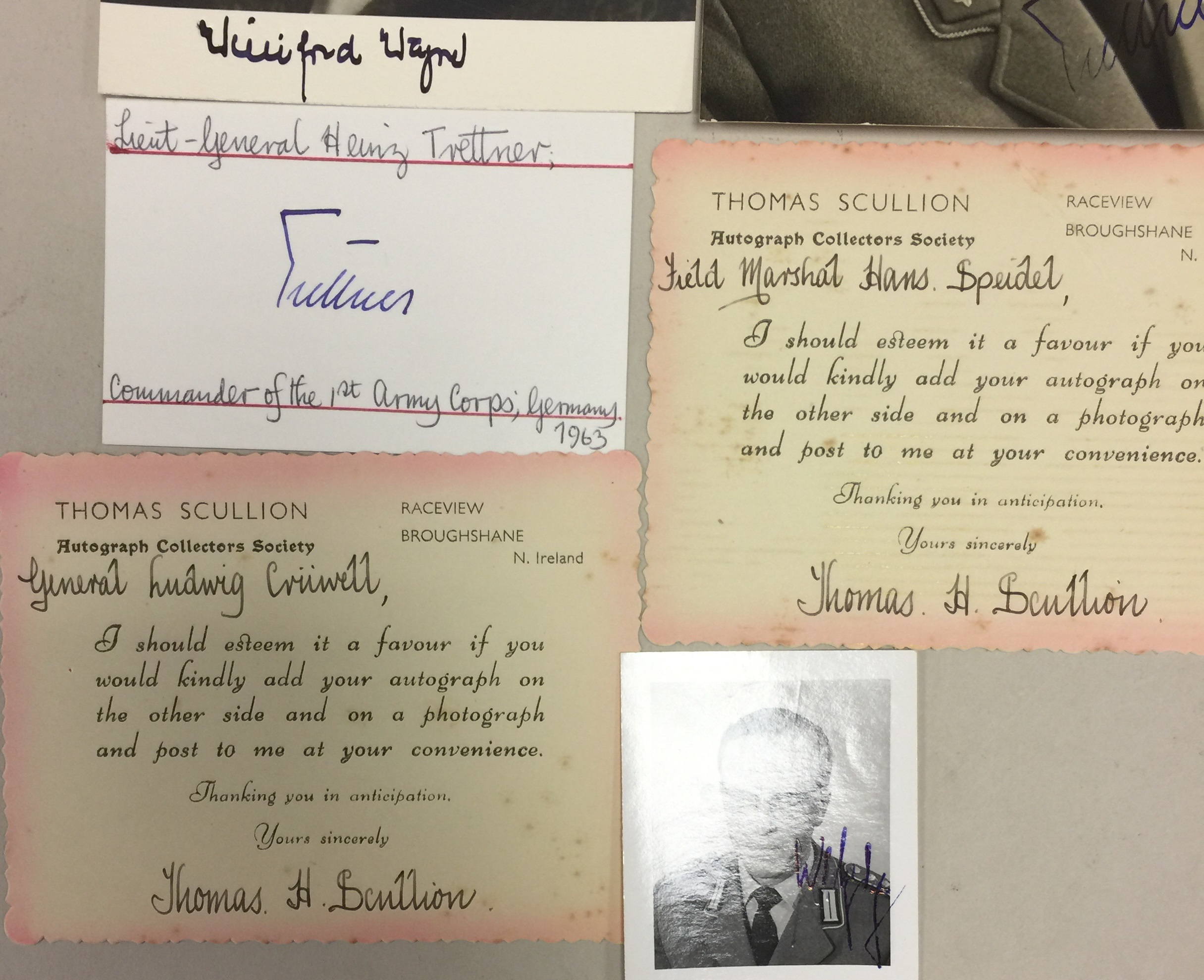 THIRD REICH ERA AUTOGRAPHS AND POSTCARDS. - Image 6 of 6