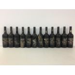 CROFT 1985. Twelve bottles of Croft 1985 vintage port.