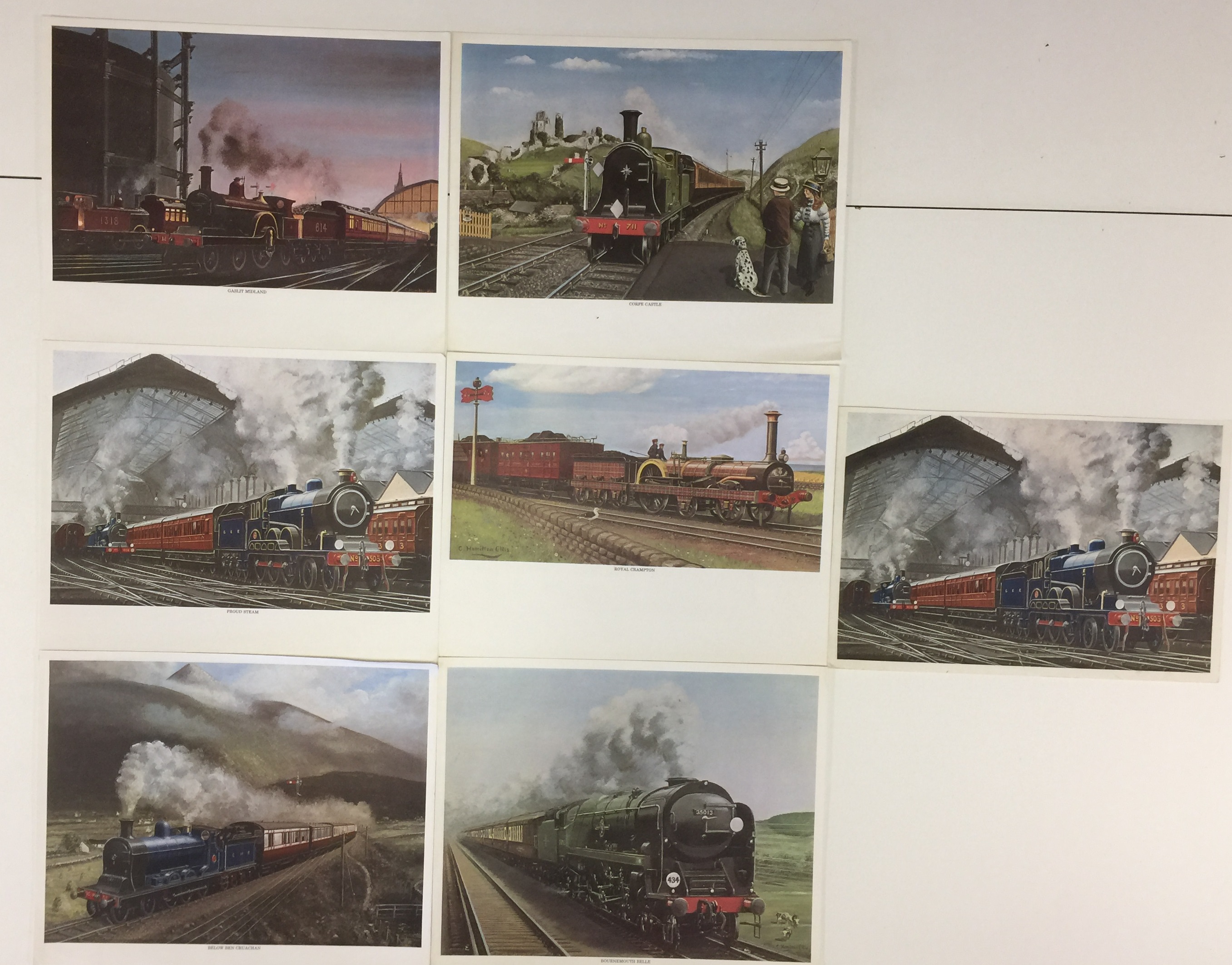 C HAMILTON ELLIS RAILWAY PRINTS.