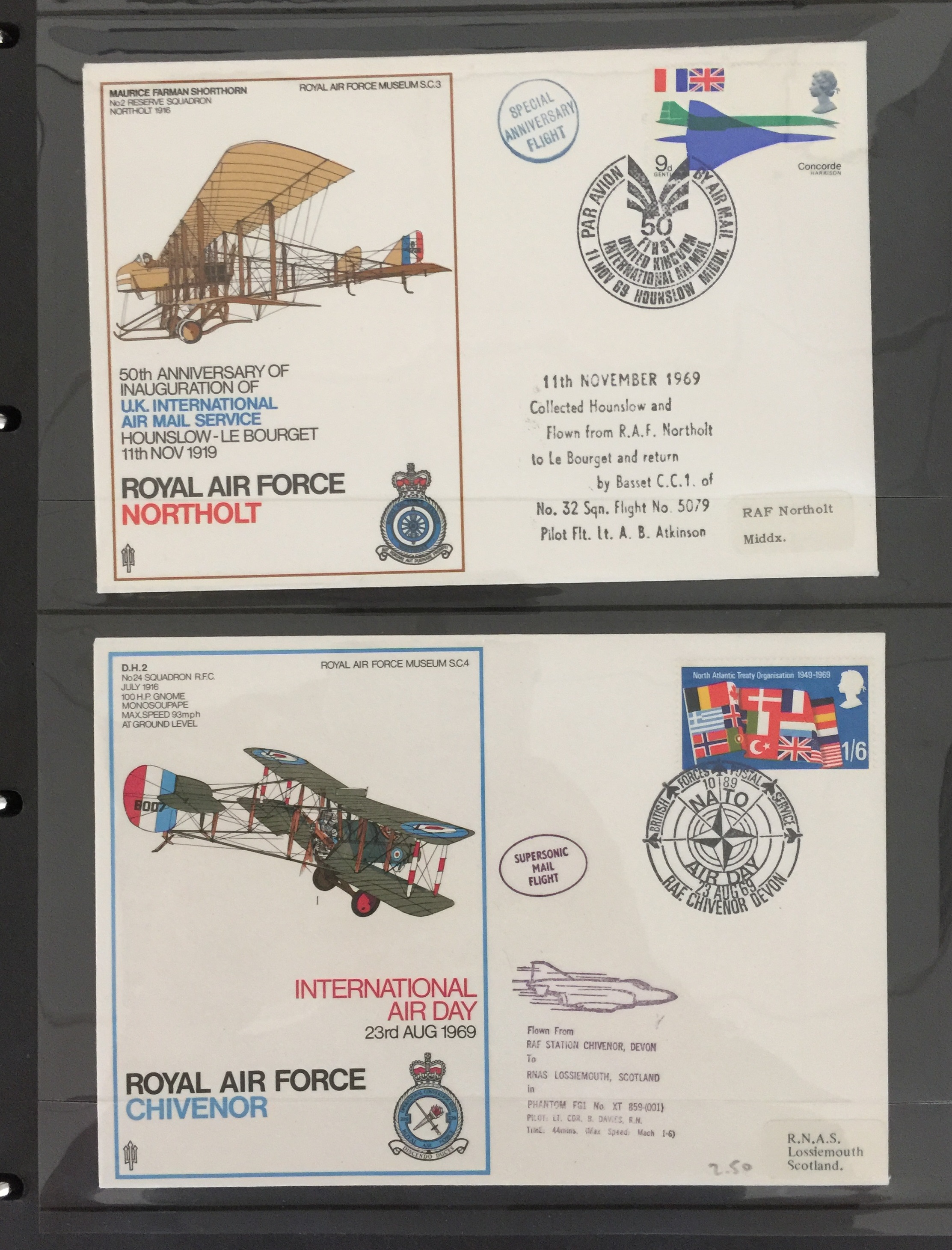 RAF MUSEUM COVERS INC BILL MILLIN/RICHARD TODD. Approx 97 covers, some first day and some signed. - Image 2 of 9