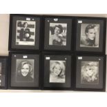 FEMALE STAR AUTOGRAPHS FRAMED.