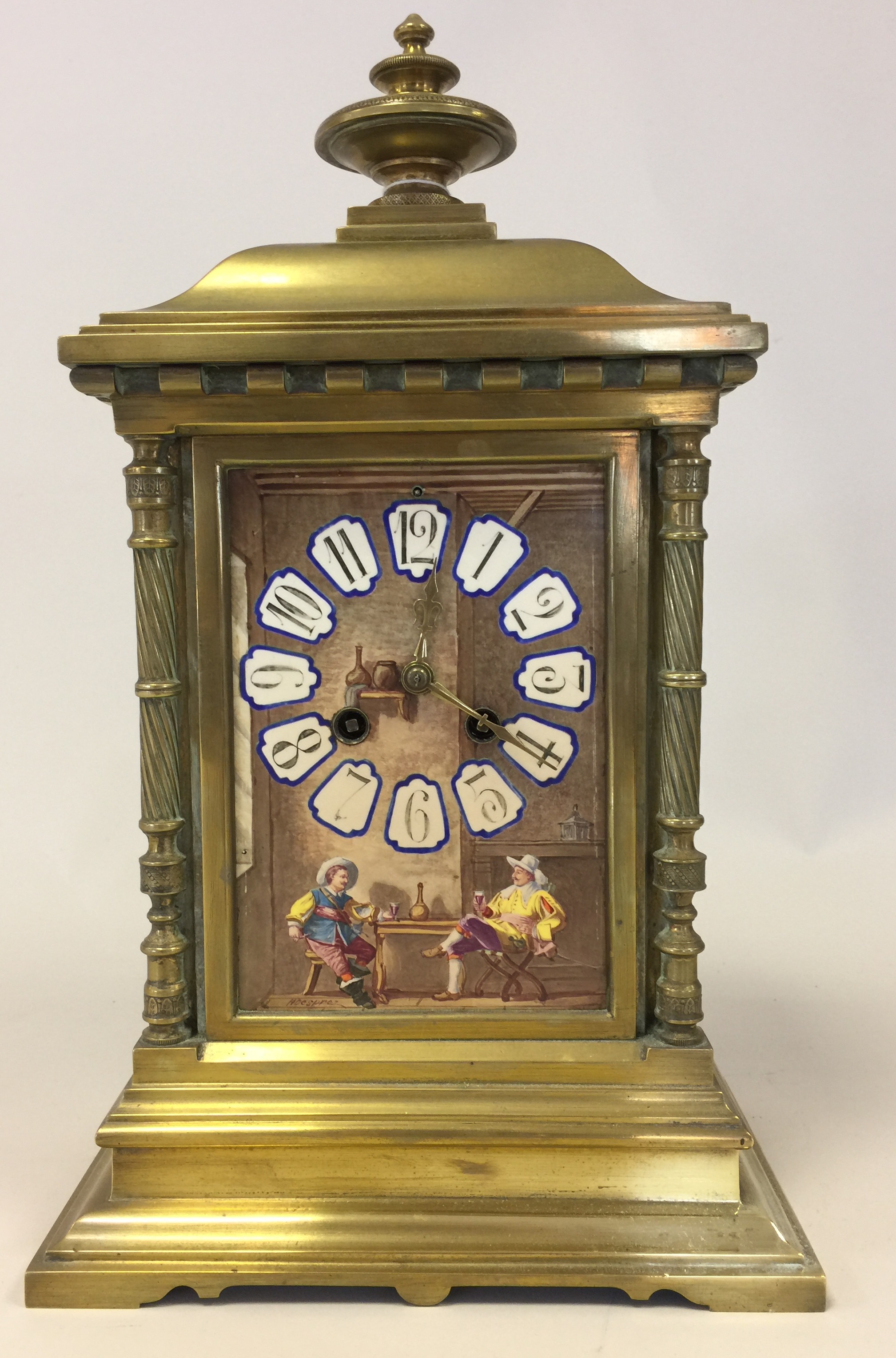 FRENCH BRASS CLOCK H DESPREZ.