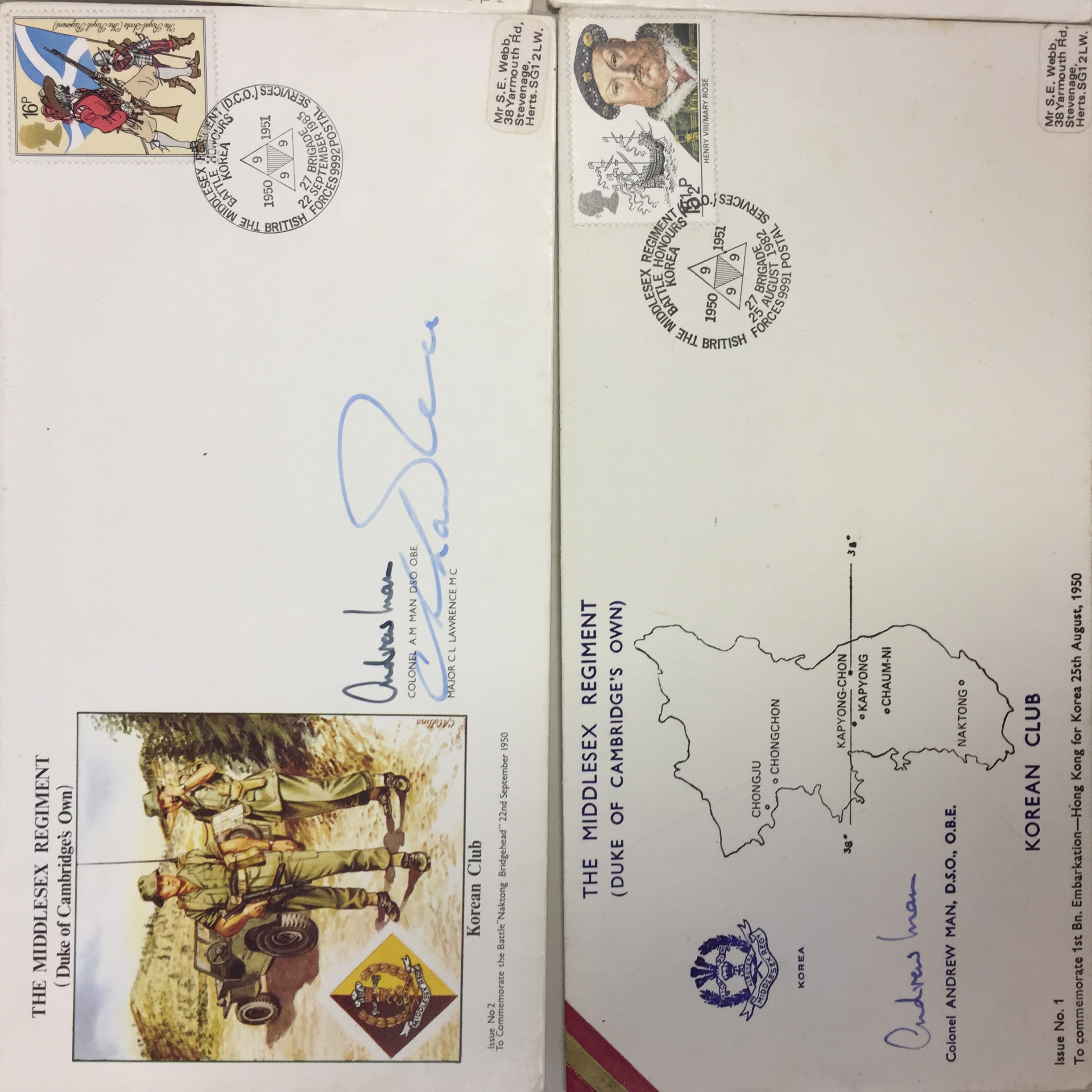 KOREAN WAR SIGNED FIRST DAY COVERS -/PRESENTATION PACKS - To include six 'Korean War' first day - Image 4 of 13