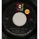 JACKIE LEE - DARKEST DAYS 7" (ABC 11146). The second US pressing (from 1971) of this rare 7".