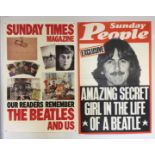 BEATLES NEWSPAPER BILLBOARD POSTERS. To