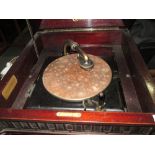 Early 20th century Edison floor standing diamond disc player ( gramophone interest )