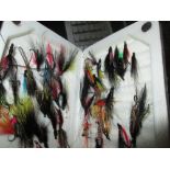 Assorted trout fishing flies